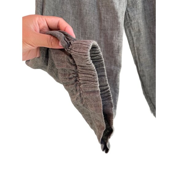 Ivan Grundahl Copenhagen Womens Waist 30 in Gray Linen Trouser Pants Size 42 - Picture 4 of 14